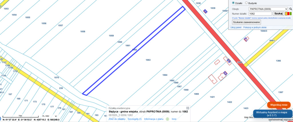 Działka rolna 2000 m² – Paprotnia, gm. Stężyca - zdjęcie 3