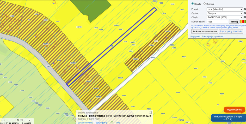 Działka budowlana 7200 m² Paprotnia/gm. Stężyca - zdjęcie 7