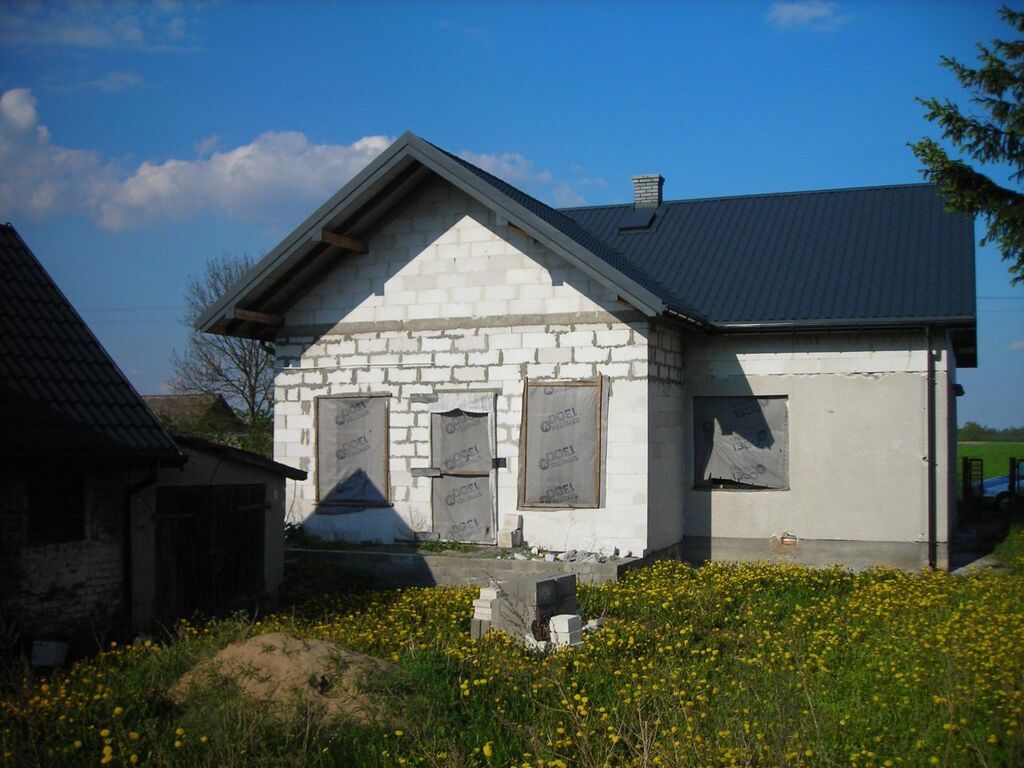 Dom do wykończenia, działka 1200 m² - zdjęcie 3