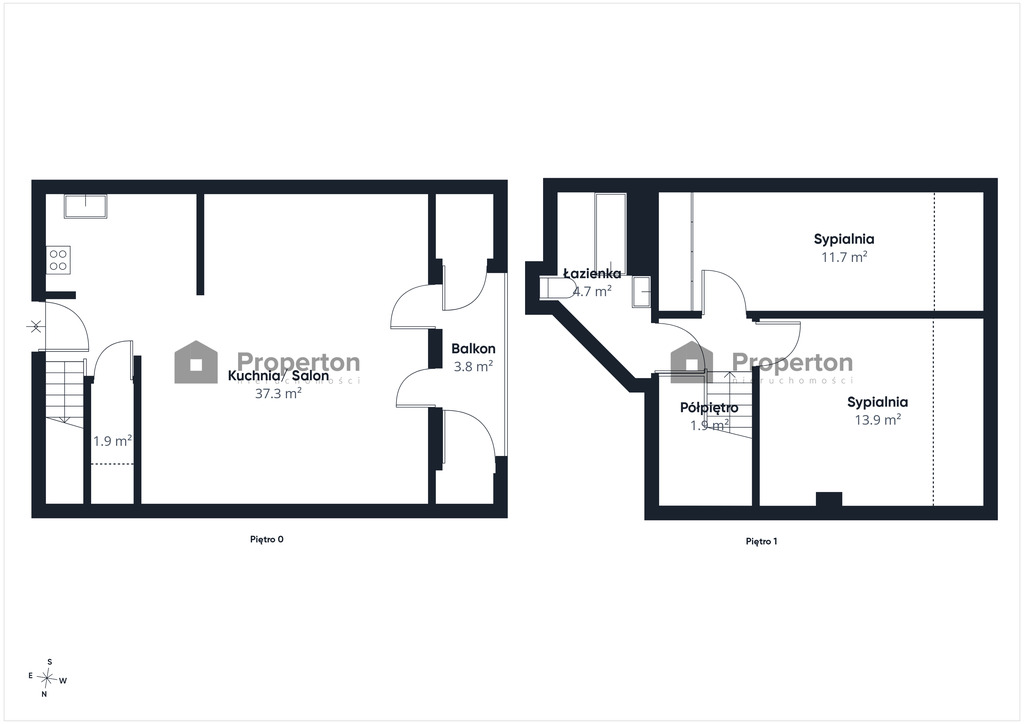 84 m² po podłodze | 2 poziomy | 3 pokoje - zdjęcie 17