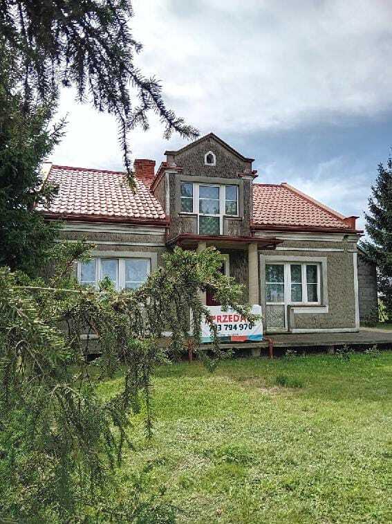 Dom, 2 bud. gosp., garaż - pow. 1 ha lub siedlisko
