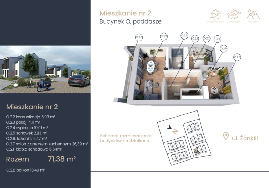 Apartament 71,38 m² | Jezioro Żywieckie - zdjęcie 2