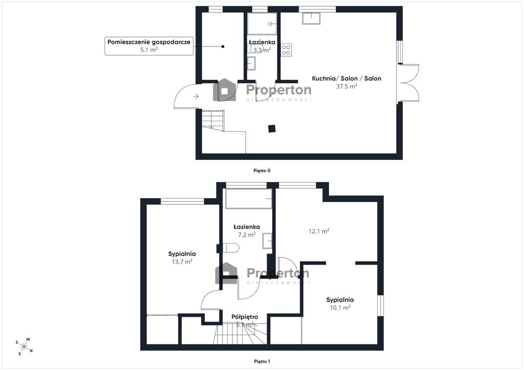 Dwupoziomowe 96,07 m² | ogród | 2 miejsca | strych - zdjęcie 20