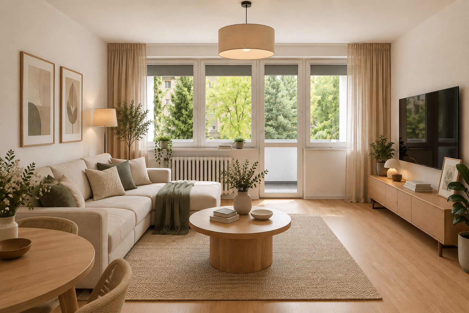 3 pokoje, 56m2, duża loggia, Wola Duchacka