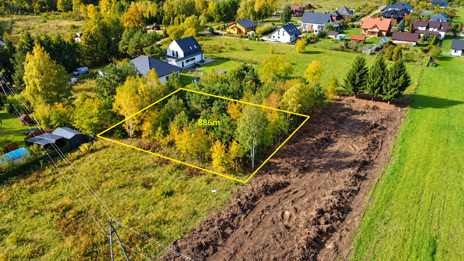 Działka w Ignatkach 886 m² z WZ