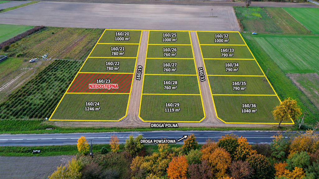 15 działek z WZ | Dom jednorodzinny | Gąsiorowo | 760–1246 m² - zdjęcie 2